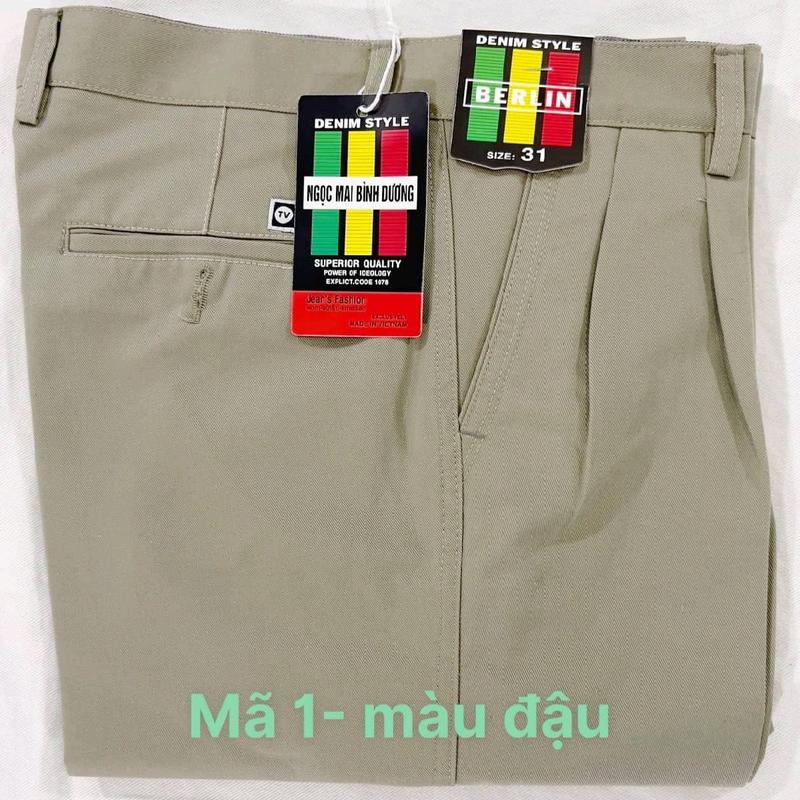 kaki nam thanh niên trung niên chuẩn đẹp bền taki thô không hồ không ni lông. chất liệu vải kaki . kiểu dáng quần 2 ly chuẩn đẹp thích hợp lứa tuổi trung niên nhẹ nhàng thoải mái Kem Nhung Menswear