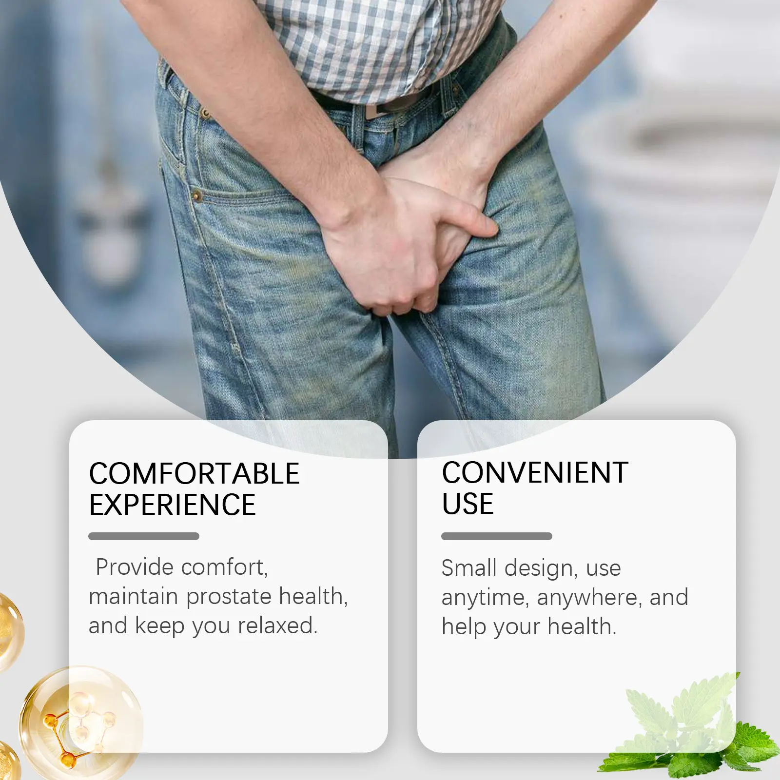 Bee Venom Men's Care Inhaler, which relieves physical discomfort and enhances male vitality. Daily comfort