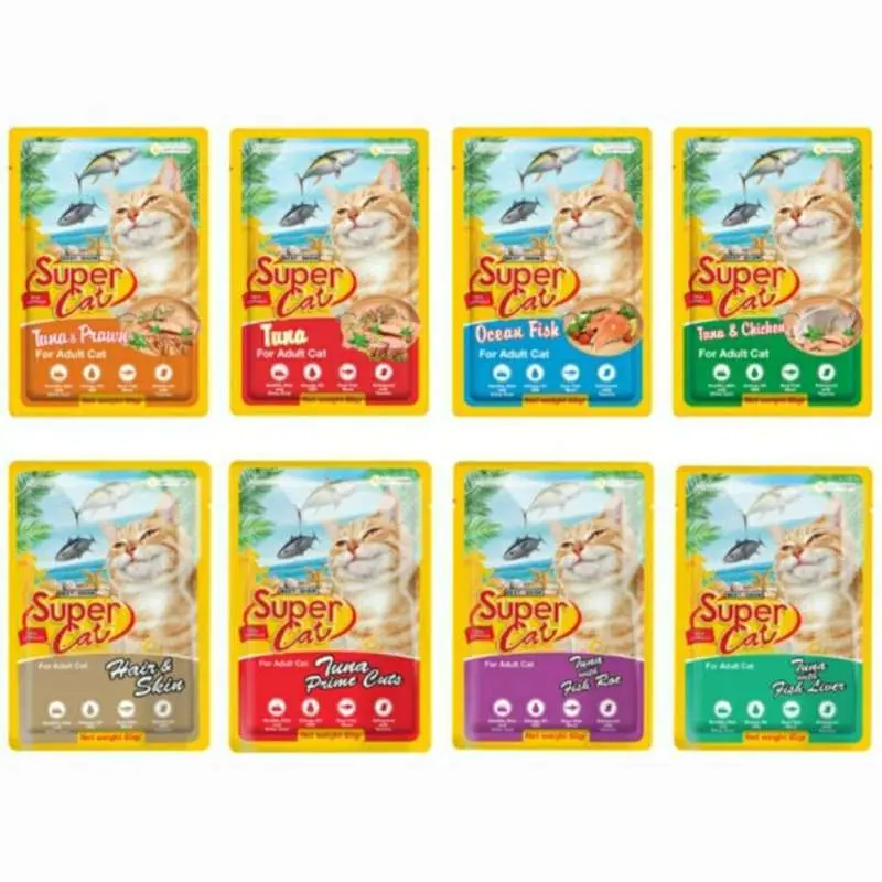 Nano.petshop - Makanan Kucing - Supercat Pouch 85gr All variant
