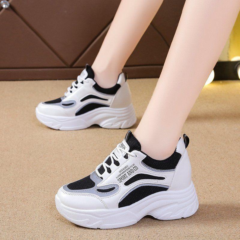 Hello Puffy Giày Thể Thao Nữ Hàn Quốc Thông Hơi Cao Cấp Hót Trends Giay AnCor Độn Đế Mẫu Mới Hot 4