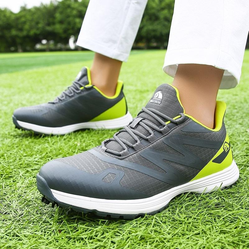 Product Introduction of New Men's Golf Shoes Lightweight Breathable Wear-resistant Low-top Waterproof Casual Sports Shoes Non-slip Removable Spikes XZ25053 15