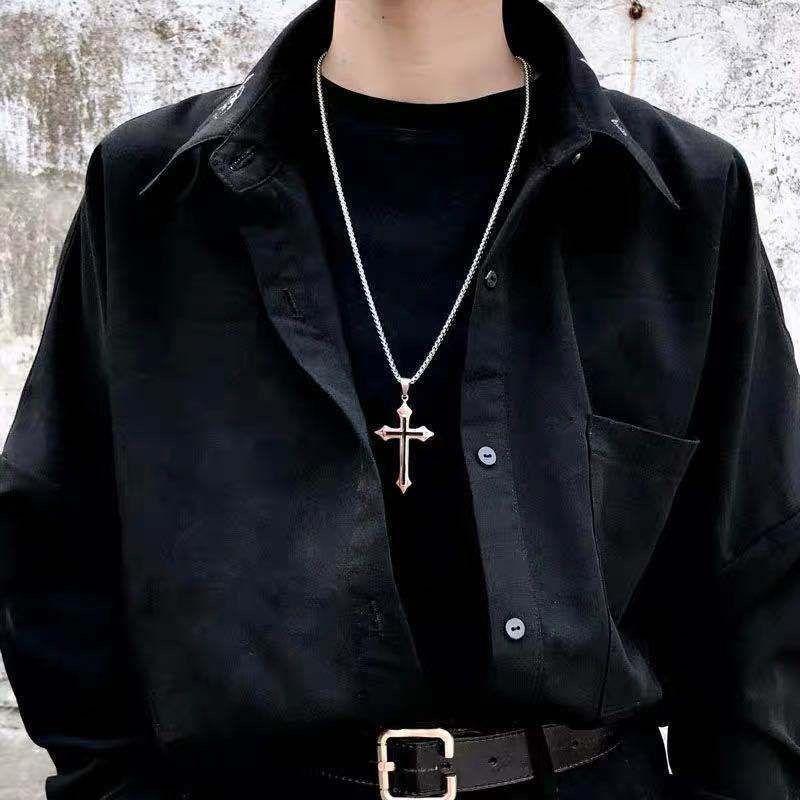 Product Introduction of Vòng Cổ Chữ Thập, Phong Cách Người Nổi Tiếng Trên Internet, Hip Hop Và Ngầu, Dành Cho Nam Và Nữ, Thích Hợp Làm Quà Tặng Sinh Nhật Cho Học Sinh, Thiết Kế Đơn Giản Và Dễ Phối Đồ, Thời Trang, Phong Cách Hàn Quốc, Mặt Dây Chuyền 6