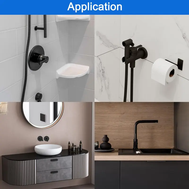Wall Flange Decorative Plate, Round Self-adhesive Plumbing Cover Plates for Water Pipe Faucet Decoration Accessories, Home Accessories 2