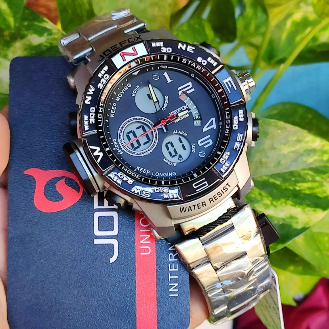 Metal Series Men's JOEFOX DUAL-TIME Super Illuminator Casual Watch