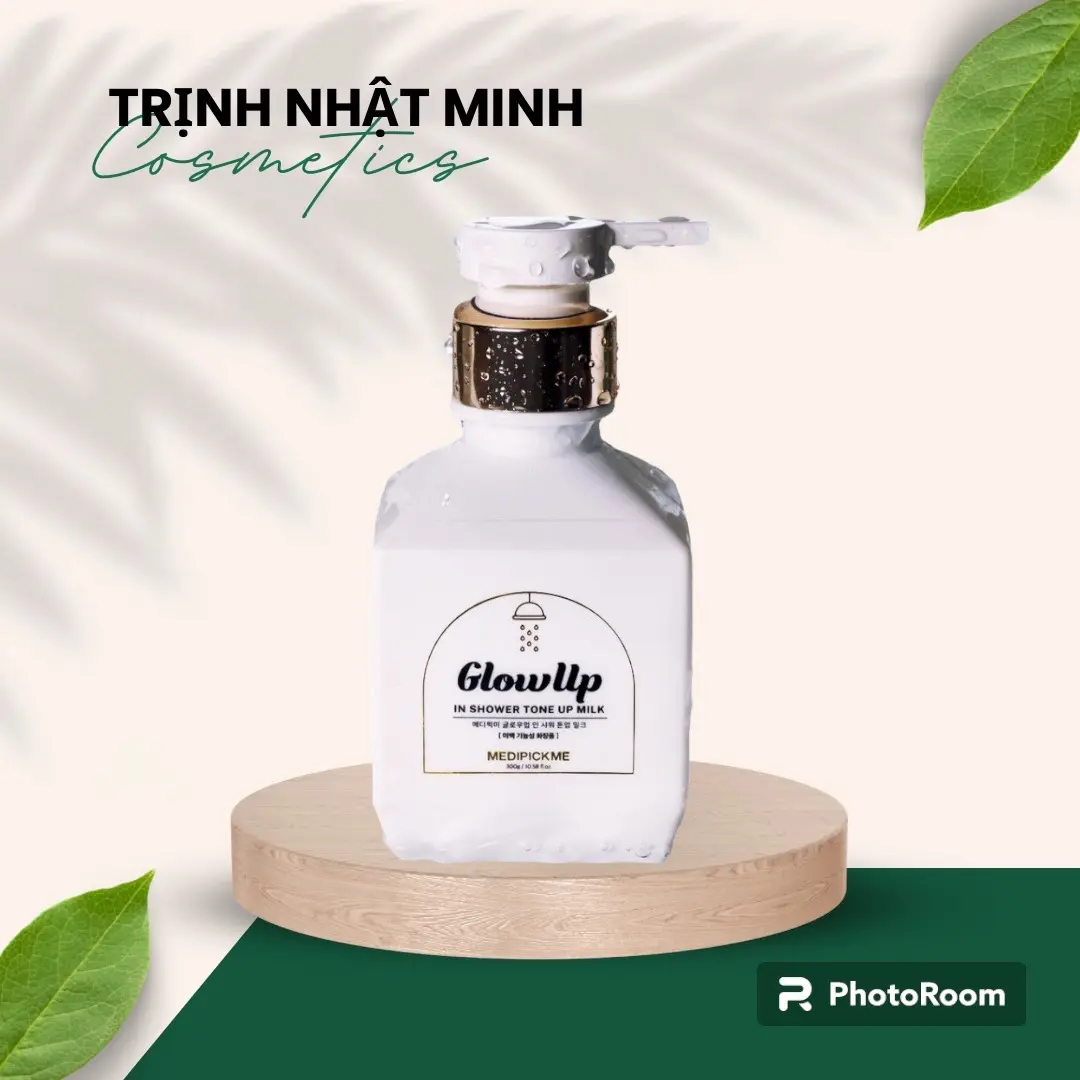 Sữa tắm khô hỗ trợ sáng da Glowup Medi Pickme chai 300ml
