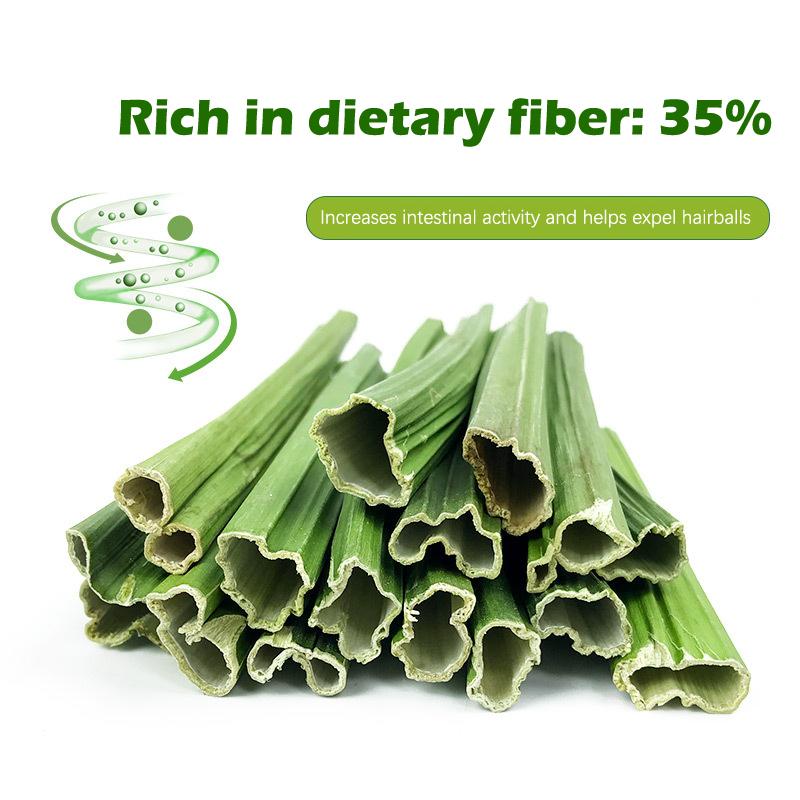 Product Introduction of Sweet Bamboo Stick Branch Rabbit Dried Papaya Stem Molar Sticks Small Pet Teeth Cleaning Teeth Treat Molar Chew Grinding Toy for Chinchilla Guinea Pig Hamster Natural Snacks 19