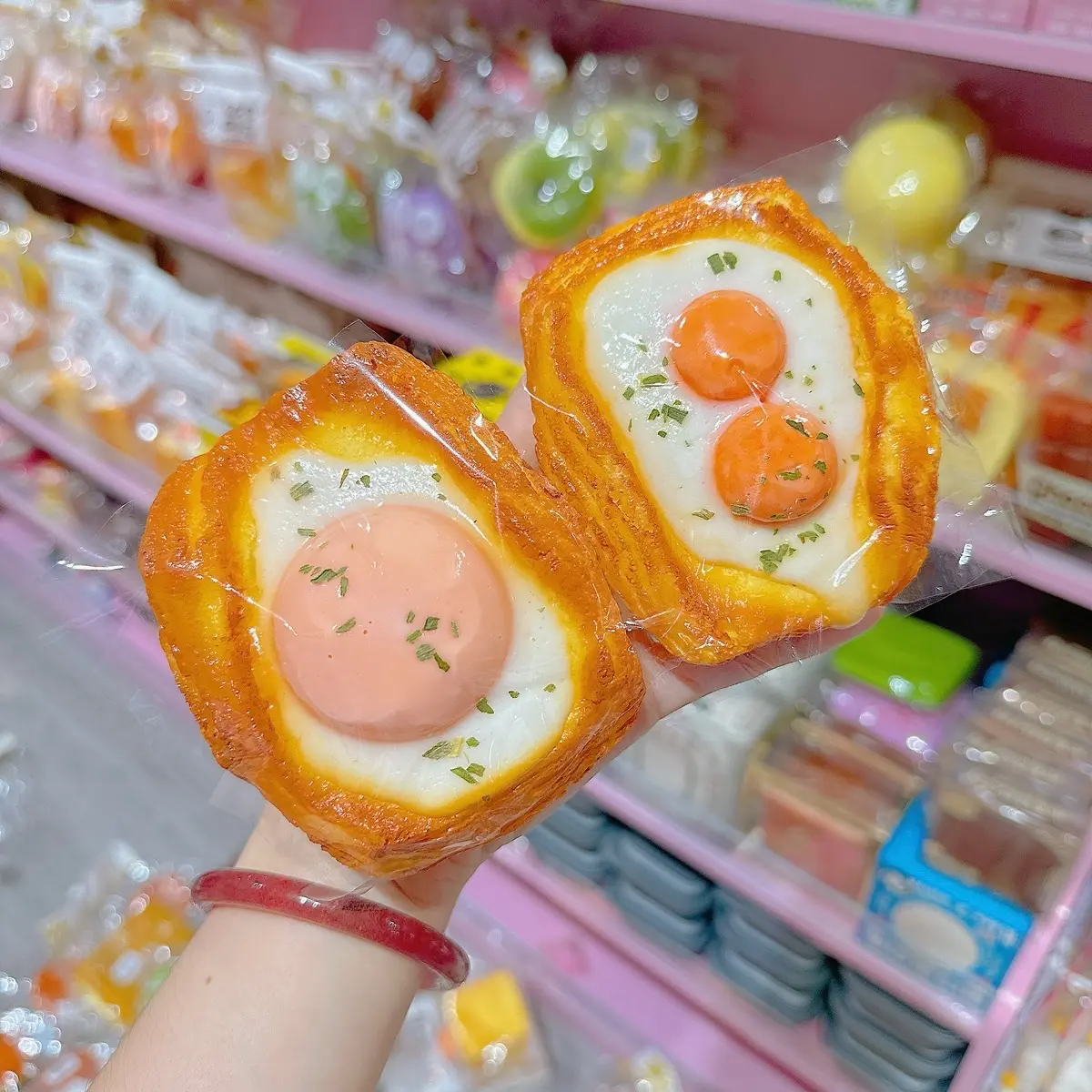 Đồ Chơi Sticky Squishy Bánh Ốp La