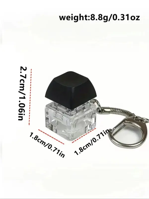 Keycap Keyboard Design Keychain,  Pendant Keychain for Bag, Keychain for Birthday Gift for Friends 1