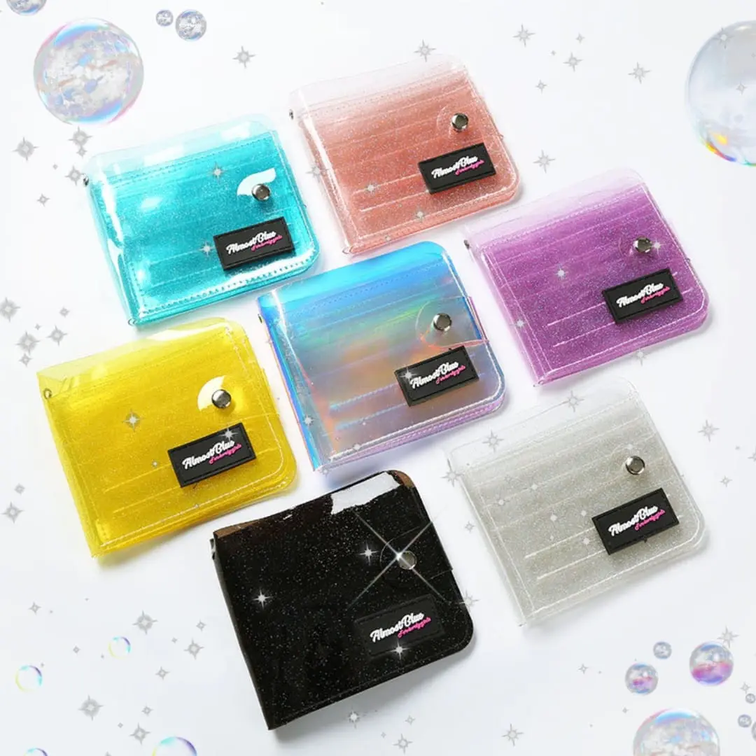 [TOYOU SHOP T20] DOMPET KOREA JEPANG | DOMPET TRANSPARAN | DOMPET KARTU GANTUNG | ALMOST BLUE | BTS