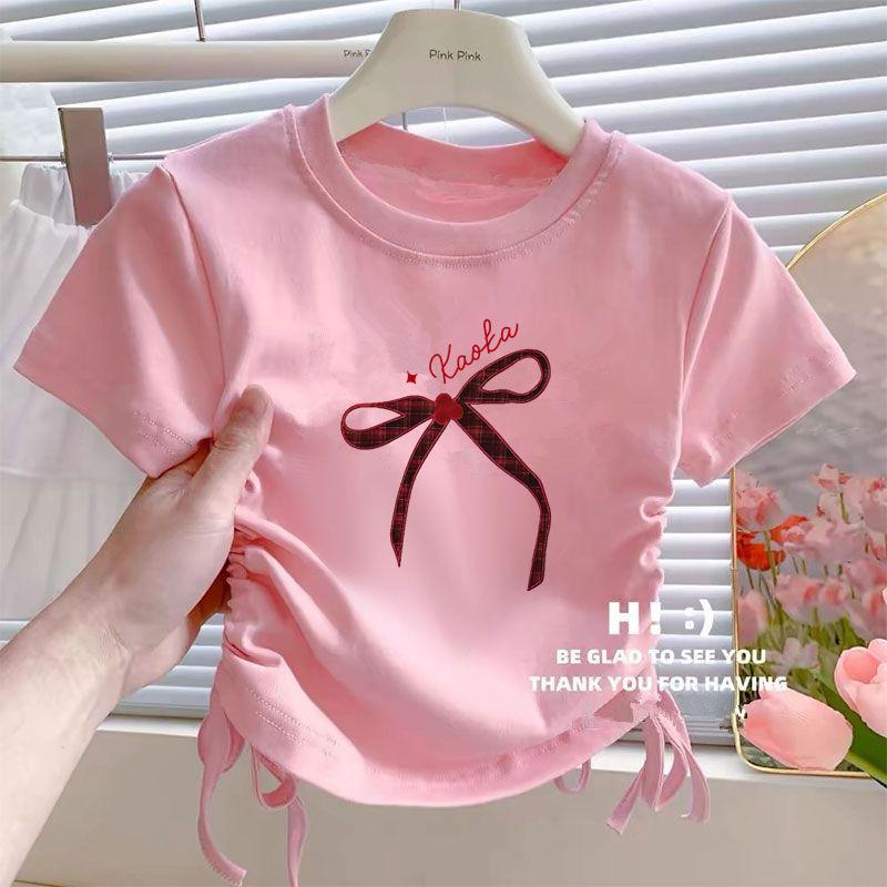 Product Introduction of Áo Phông ngắn Tay Áo, Cho Bé Gái Trẻ Trung Và Nhỏ Hàng Mới Về Mùa Hè, Áo Phong Cách Công Chúa Thường Ngày Cho Em Bé Và Trẻ Em, Tay Lửng Dây Rút, Thời Trang 20