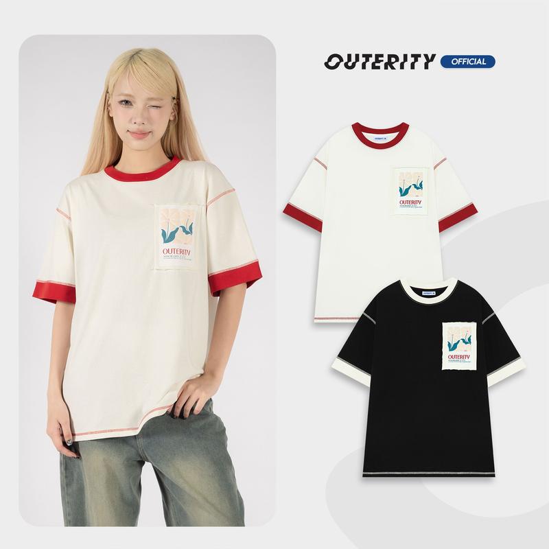  Áo Thun Outerity Flowers   Unisex Localbrand 2024 