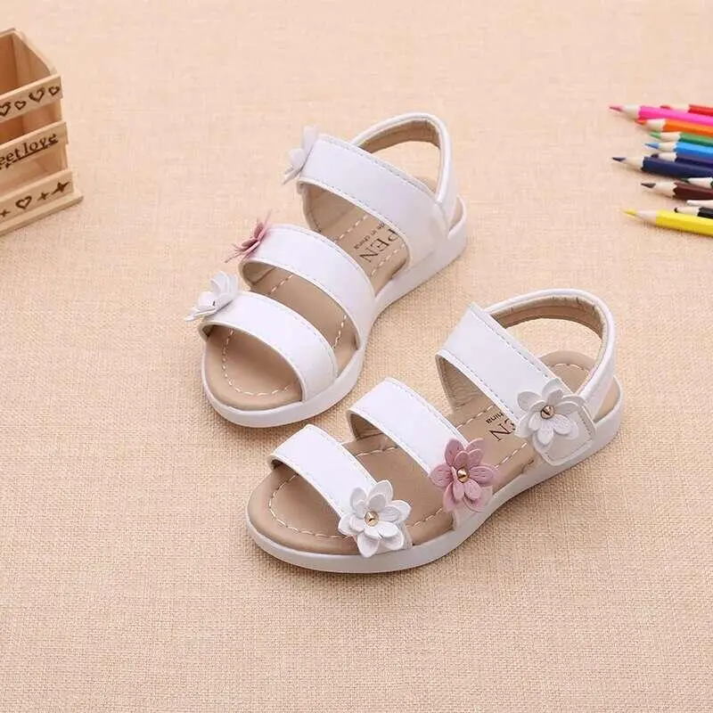 New Girls wers Sweet Soft Fashion Cute High Quality Beach Shoes Children Summer ral Princess Kids Sandals Birthday