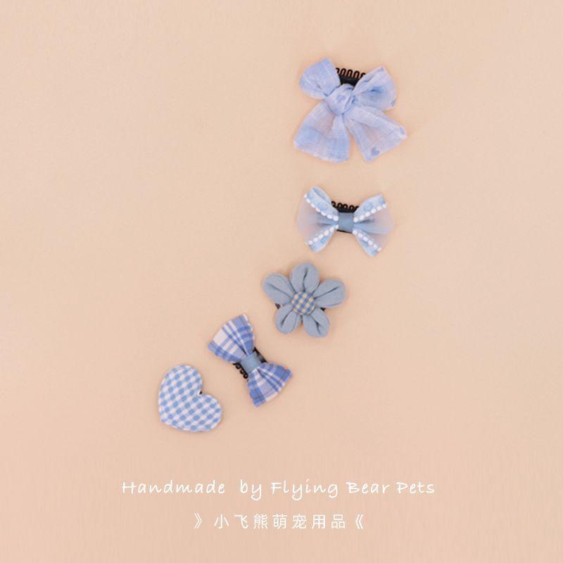Product Introduction of Cat Headdress Small Hairclip Ornament Bow Cute Little Clip Dog/Cat Pet Hairpin BB Clip Decorations 7