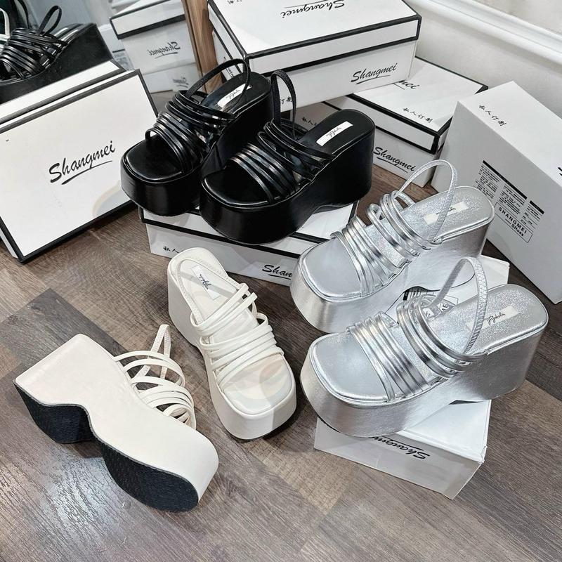 Sandan Xuồng Dây Đan Siêu Nhẹ Tăng Chiều Cao 9p FROM CHUẨN Nữ Shoes GiàY
