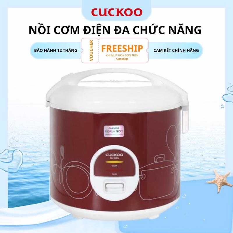 Nồi Cơm Điện Cơ Cuckoo CR-1001V 1.8L - Nấu Cơm Ngon, Tiện Lợi, Bền Bỉ, Hàng Chính Hãng, Dễ Dàng Vệ Sinh, Phù Hợp Gia Đình 4-6 Người