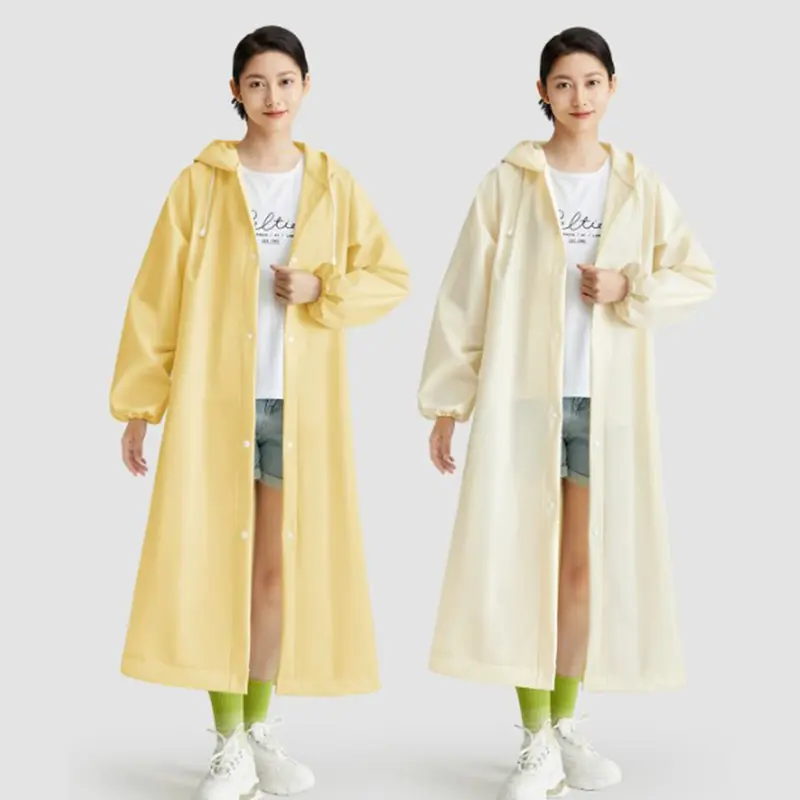 Áo mưa EVA, Áo mưa dài dành cho người lớn, không thấm nước, thích hợp để cắm trại, đi bộ đường dài và các môn thể thao ngoài trời, có thể tái sử dụng, áo mưa một mảnh, dành cho người lớn, quần áo mưa 0