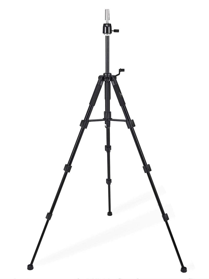 Product Introduction of Wig Stand Tripod, Adjustable Mannequin Head Stand with Hook, Professional Manikin Head Tripod, Hair Extension & Wigs Accessories 3