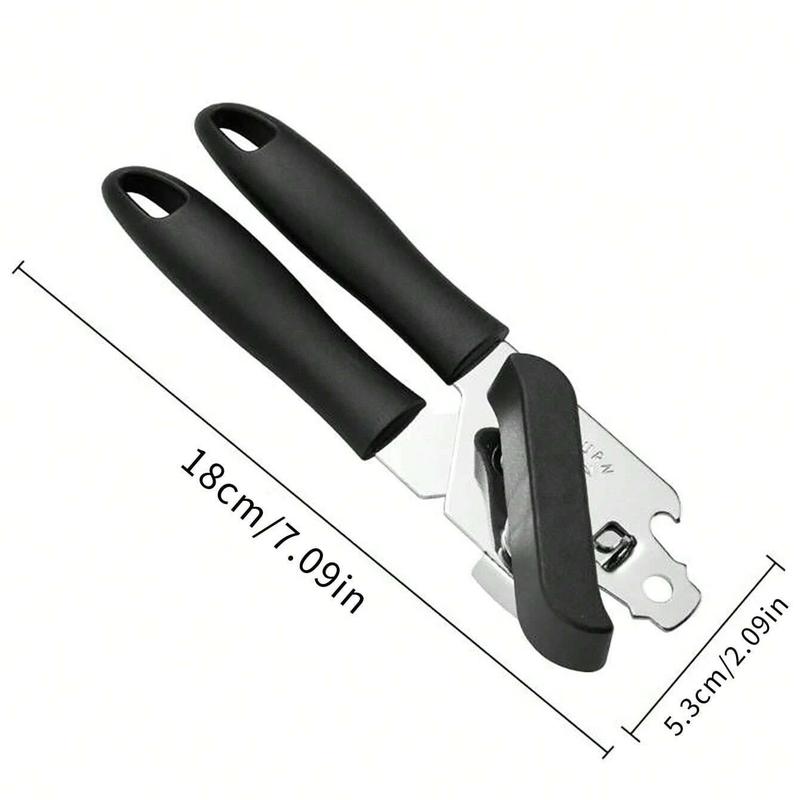 Multifunctional Manual Can Opener, 1 Count Stainless Steel Portable Labor-saving Jar Opener, Can Opener for Home Kitchen Outdoor Camping Picnic 1