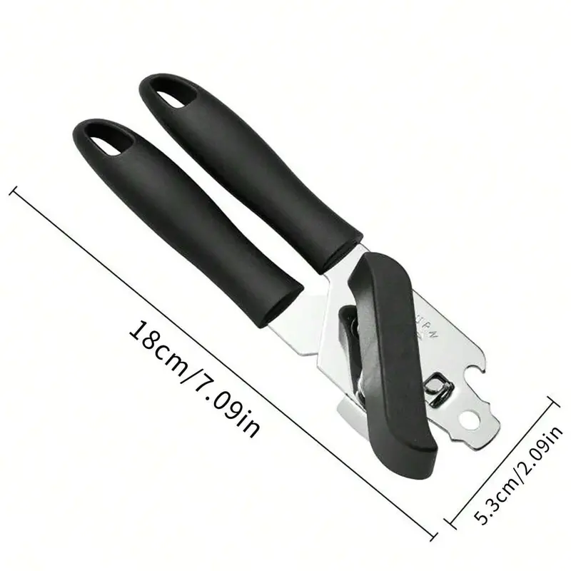 Multifunctional Manual Can Opener, 1 Count Stainless Steel Portable Labor-saving Jar Opener, Can Opener for Home Kitchen Outdoor Camping Picnic 1
