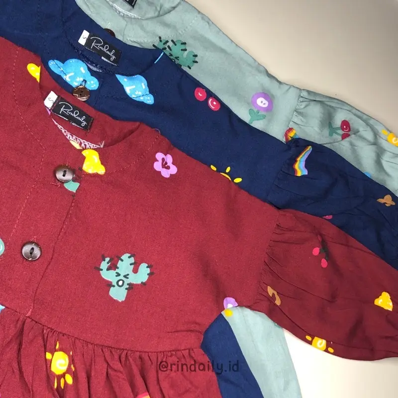 Setelan Panjang Anak Perempuan “Rumi Set” baju muslim, Oneset Ngaji, Tunik Anak 2