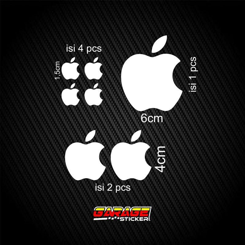 COD Sticker logo aple cutting sticker ipone stiker motor mobil hp ...