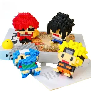 Mainan Nano Blocks Mini Naruto Series 3D Model, Mainan Blok Susun, Blok Konstruksi DIY, Dekorasi Hiasan Karakter Animasi, Hadiah Kado Anak Plastik Toys mainan  rakit mini  bricks puzzle  bricks anime skarakter