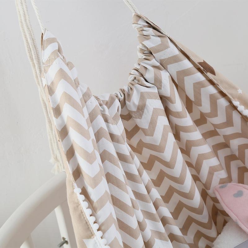 INS Children's Swing Indoor Outdoor Hanging Basket Kids Hanging Cloth Bag Baby Home Cartoon Hammock 9