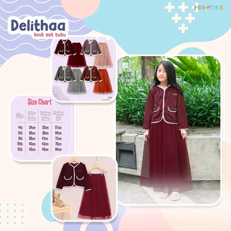 Delithaa Knit Set Tutu By minekids 2