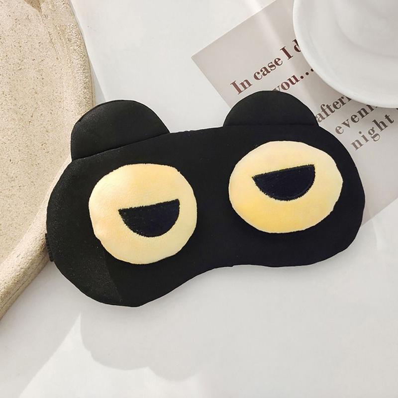 Product Introduction of 1Pcs Cute Silk Eyes Mask Breathable without Gel Eye Patch Travel Accessory Sleep Blindfold Cartoon Eyepatch 19