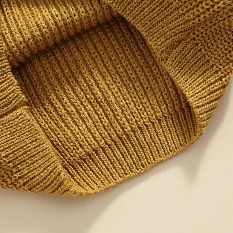 Product Introduction of Baby Girls Boys Autumn Winter Knit Sweater Solid Color Long Sleeve Crewneck Knitwear 36