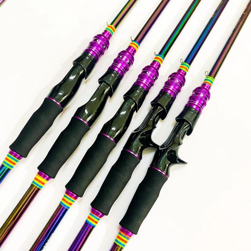 Cần Câu Cá Lure,Cần Sasuke Titan 7 Màu Chất Liệu Cacbon Có Các Sai 1m8-2m4 tải cá 8-9kg