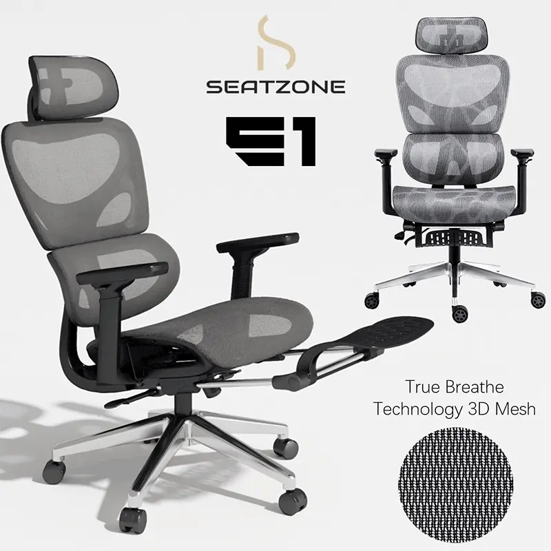 SeatZone E1 / E1 PRO Fully Synchronized Ergonomic Office Chair