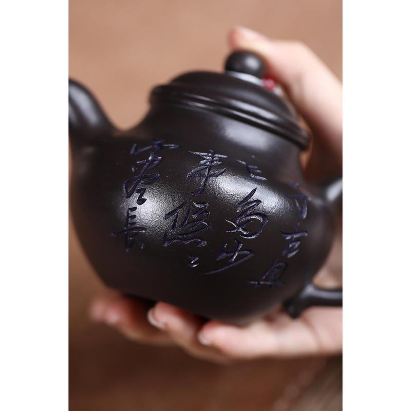 Ấm Trà Đất Sét Tím, Yixing, Cho Trà Hoa Sen Và Pha Thảo Dược, Nồi Gốm Phong Thủy, Kèm Hộp Quà, Thiết Yếu Cho Thời Gian Trà Gia Đình 4