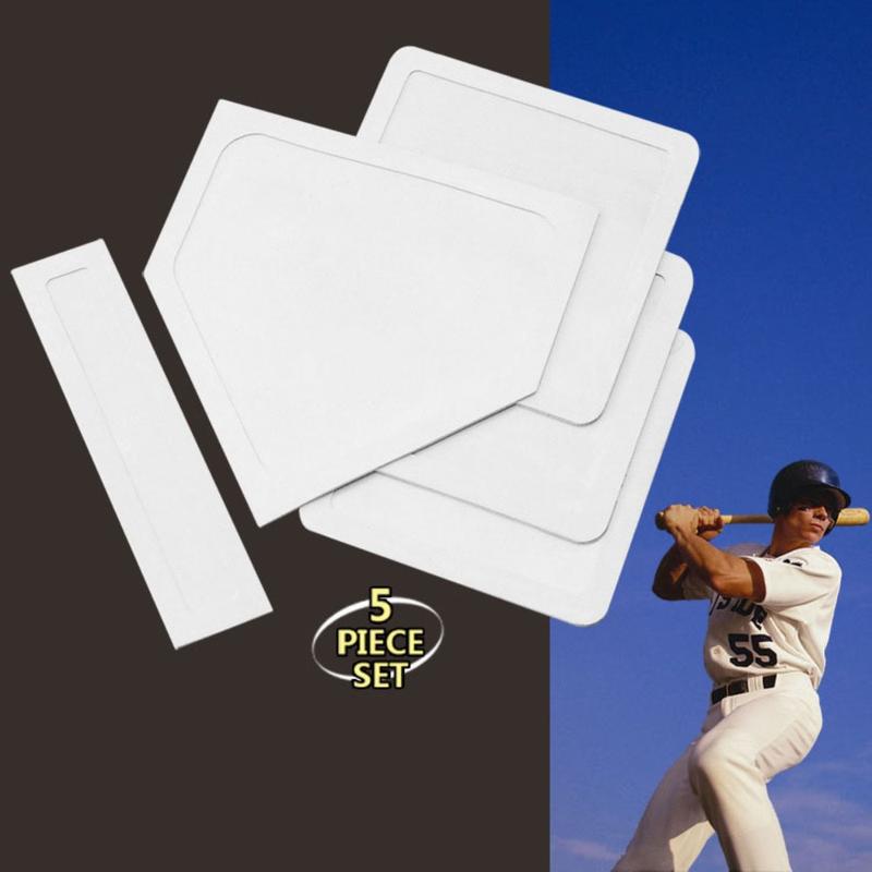 Product Introduction of 5Pcs/Set Outdoor Sports Waterproof Baseball Softball Base Set Wear-resistant Practice Team Rubber Field Bases Durable Baseball Field Supplies Baseball Equipment 27
