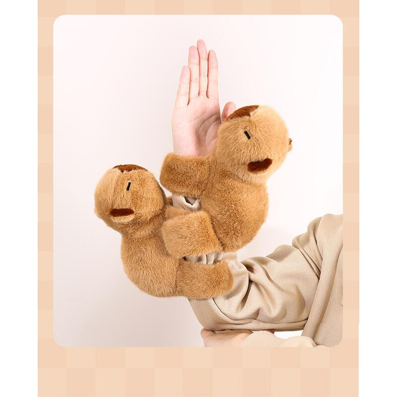 Product Introduction of inch Capybara Plush Doll - Adorable Snap Ring Design, Soft Cuddly Toys for Boys Girls Age 2 3 4 5 6 7 8 Years Old Christmas Birthday Present 11