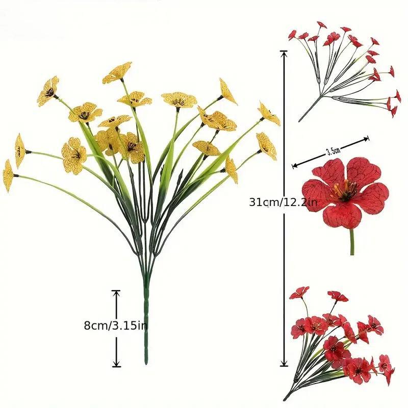Product Introduction of Artificial Flower, 10 Counts/set Faux Flower, Decorative Flowers for Home Party Wedding, Home Decor Supplies, Room Decor, Home Decor, Bouquet 1