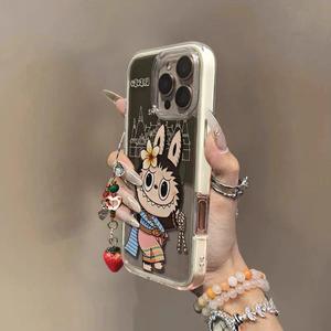 Exotic Style Labubu Compatible with Apple 16 Pro Max Men 8 Plus Women 15s Phone Case 13 Two-in-One 14E