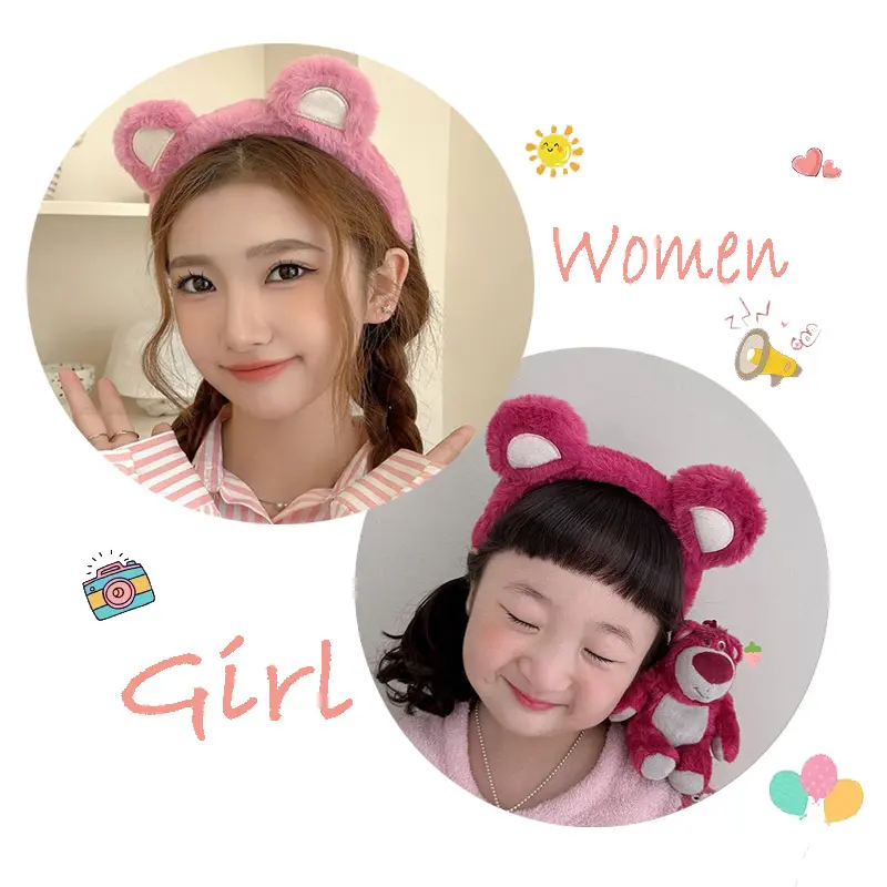 MALL Bando Lucu Kucing Cosplay Bondu Bulu Style Wanita Korea Anak & Dewasa BND09 Plastik 4