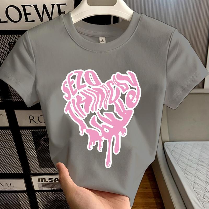 BAJU KAOS CROP TOP / BAJU CROP TOP / T SHIRT CROP TOP / ATASAN CROP TOP / BAJU CROP / CROP TOP KOREA Wanita Slim 5