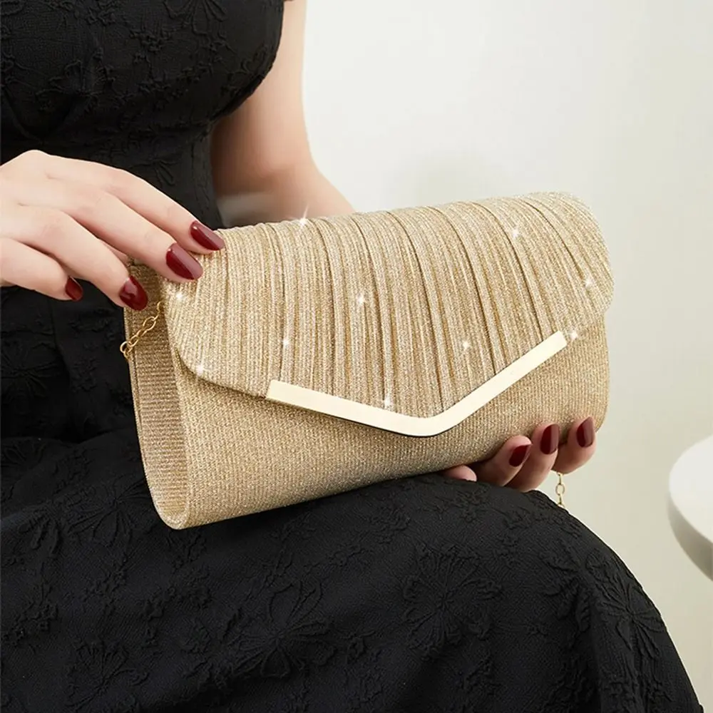 Casual Sequin Evening Banquet Bag Glitter Ladies Clutch Bag Make Up Storage Shoulder Bag Party