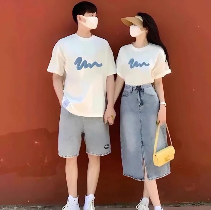 Product Introduction of Áo Thun Cặp Đôi Unisex – Áo Đôi Nam Nữ Phong Cách Hàn Quốc, ( Giá 1 Áo) Chất Cotton Mát Mịn Cao Cấp. 37
