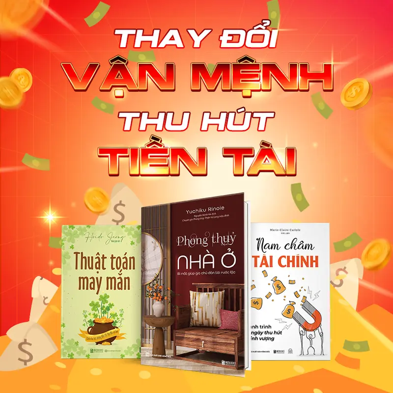 Combo Sách: Phong thủy nhà ở, Thuật toán may mắn, Nam châm tài chính -  Bizbooks 0