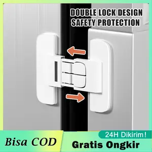 10Pcs Baby Safety Lock Kunci Pengaman Pintu Kulkas Laci Lemari Pakaian Kulkas Kunci Kulkas Pintu Laci Pengaman Anak Tambahan  | Pengaman Laci Pintu Serbaguna
