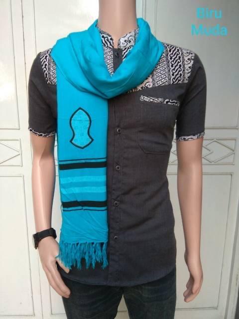 Product Introduction of Sorban rida trompah yaman Hitam Abu Biru Hijau Merah Putih 6