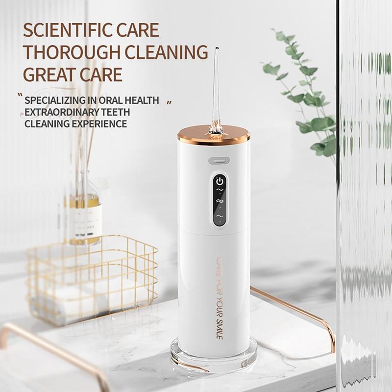 Portable Electric Oral Irrigator, 1 Box Rechargeable Water Flosser, Waterproof Teeth Cleaner for Home & Travel 5