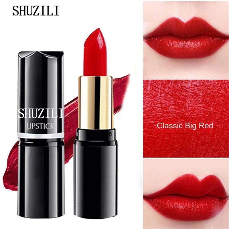 Son Môi Lì Shu Zili Không Thấm Nước Lâu Trôi Dưỡng Ẩm Lâu Trôi 1 Chiếc Hàng Mới Về romand 25 vỏ đen lippies peripera 07 peripera 15 ink mood son môi lì lâu trôi romand blur fudget int