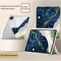 Gambar Creative Artistic Painted Tablet Case for Huawei MatePad Air 11.5" MatePad 11.5"S/11.5" 23/24/ SE11"MatePad 11"-2023/MatePad 12X / Pro 12.2" with Acrylic 3+Y Fold Clear Back Panel case - HD155, MatePad SE11" dari LGEE CASE Kota Tangerang 5 Tokopedia