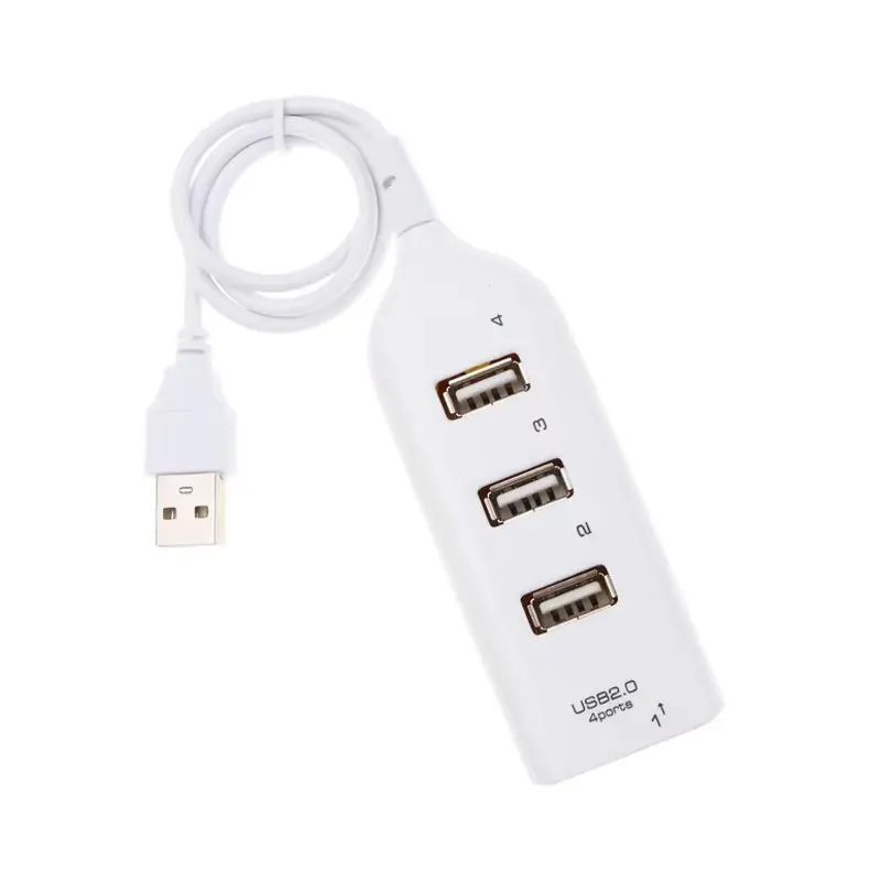 Car Splitter: 4-Port USB Hub Adapter for Home & Auto Use!