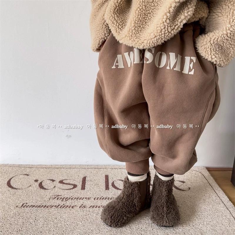 [BeHan] Quần nỉ bông dày đẹp, không bai, không xù cho bé gái bé trai 8-21kg - Q2330