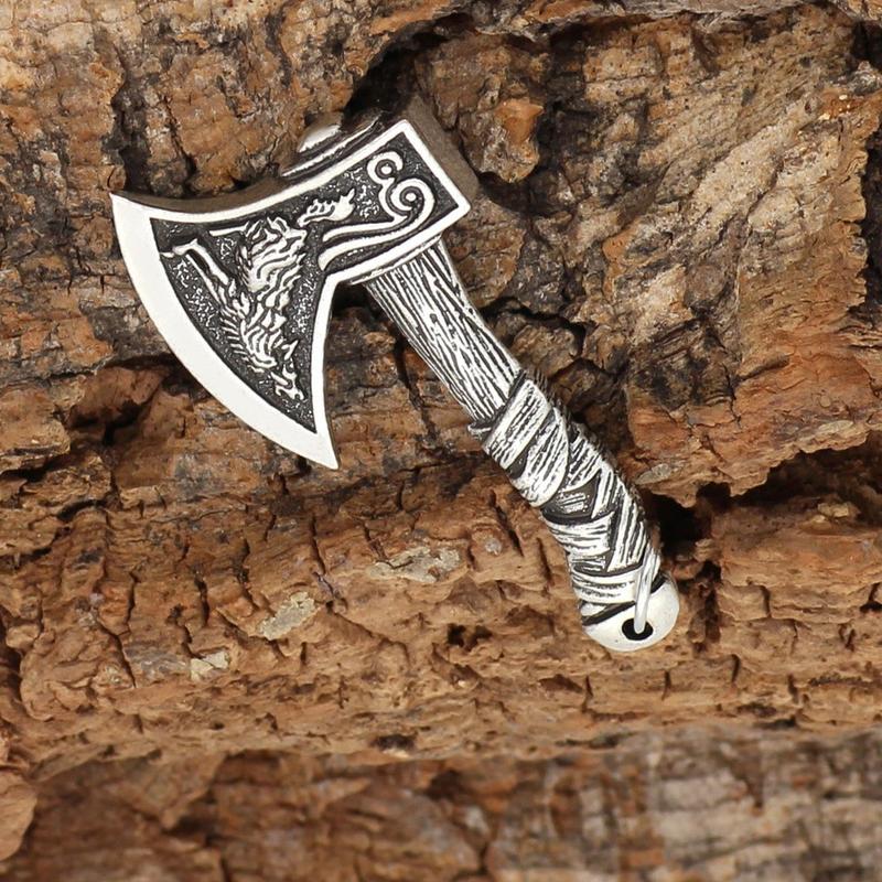 Vòng cổ nam nữ dây chuyền Titan Asta Accessories màu bạc unisex đẹp phụ kiện thời trang - Vòng Cổ Axe 7